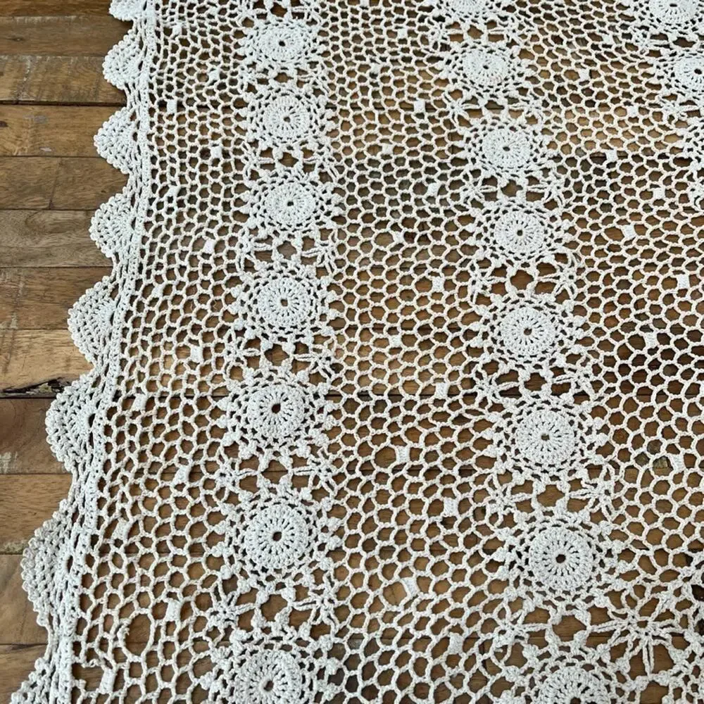 Cotton Crochet Tablecloth 47